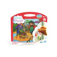 Vertikální okenní puzzle PIRÁTI, 48 dílků