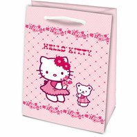 Dárková taška Hello Kitty růžová (L)