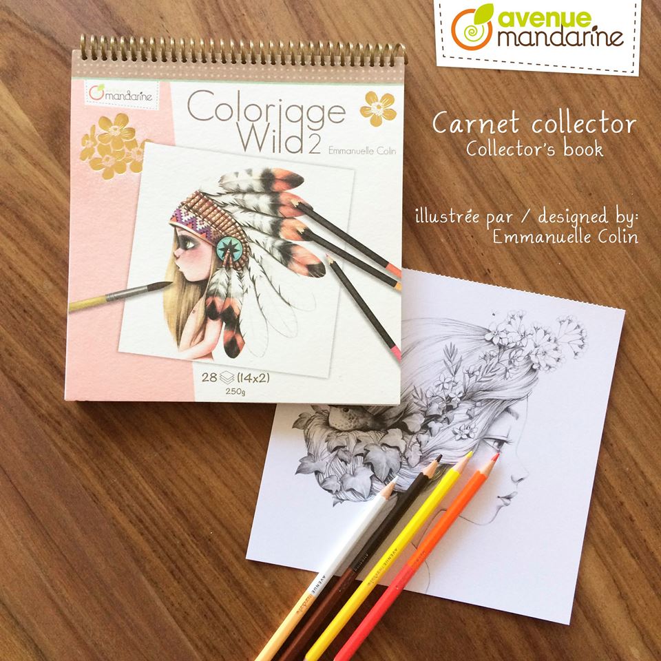 Avenue Mandarine - GY065  Coloriage Wild Book 1 (Coloring Book) 
